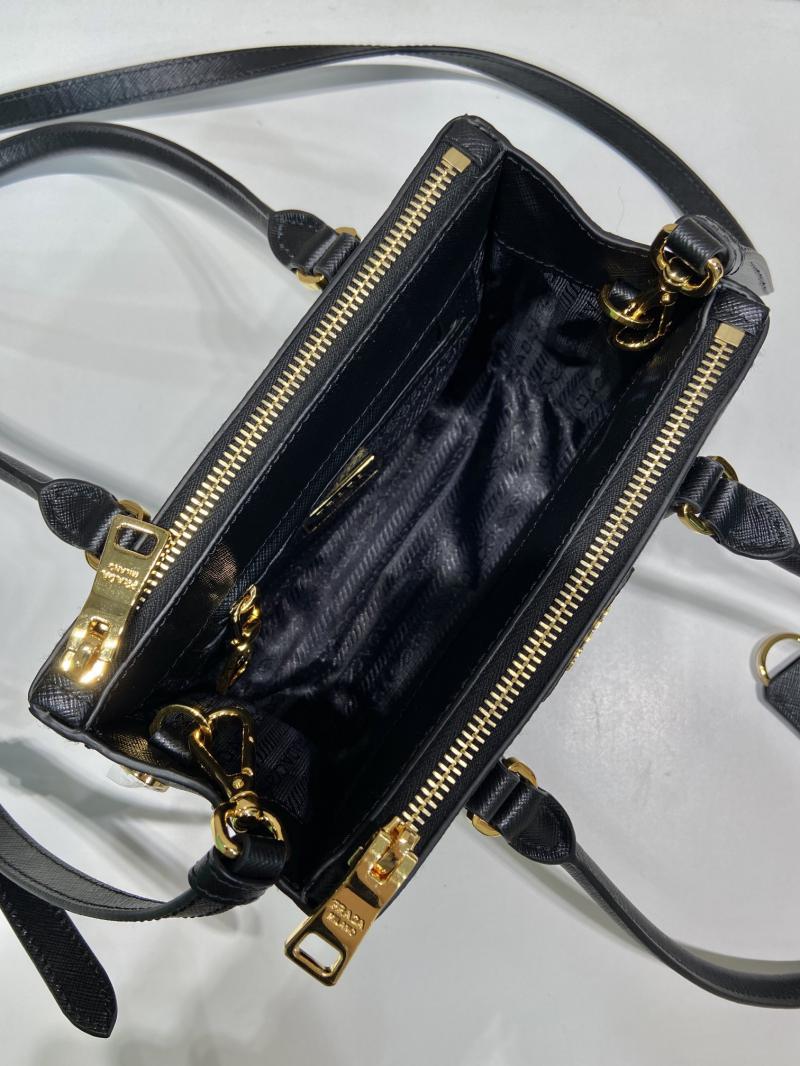 Prada Galleria Saffiano leather mini-bag 1BA906 Black