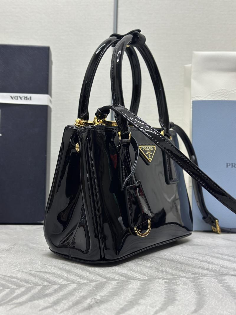 Prada Galleria patent leather mini bag 1BA906 Black