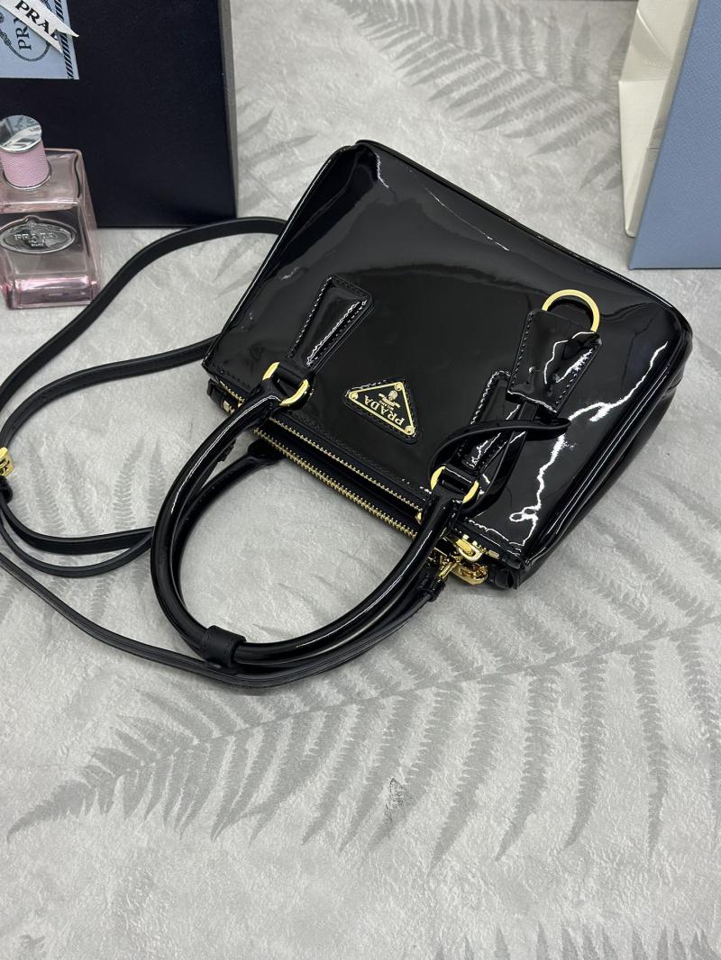 Prada Galleria patent leather mini bag 1BA906 Black