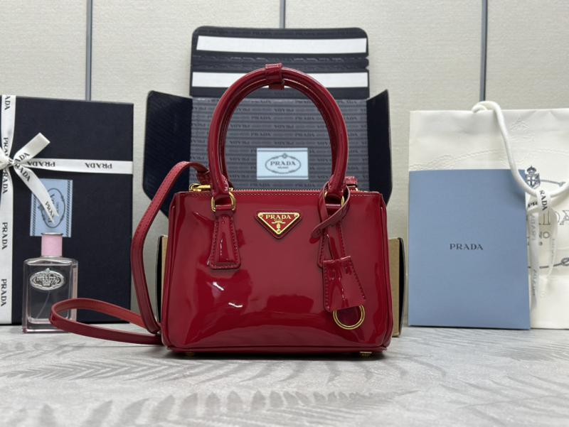 Prada Galleria patent leather mini bag 1BA906 Red