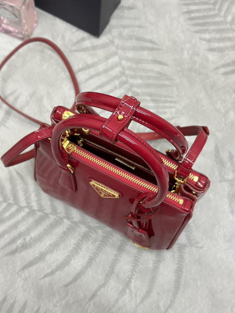 Prada Galleria patent leather mini bag 1BA906 Red