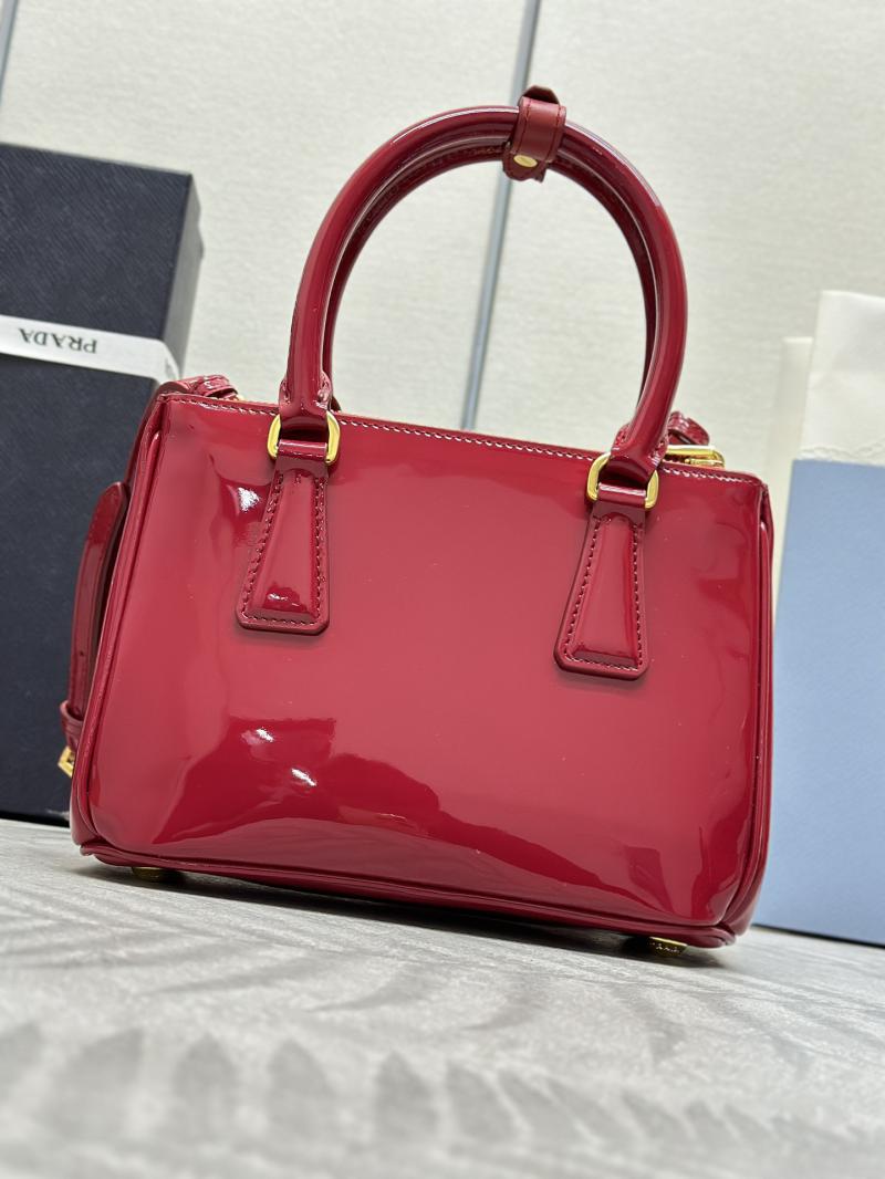 Prada Galleria patent leather mini bag 1BA906 Red