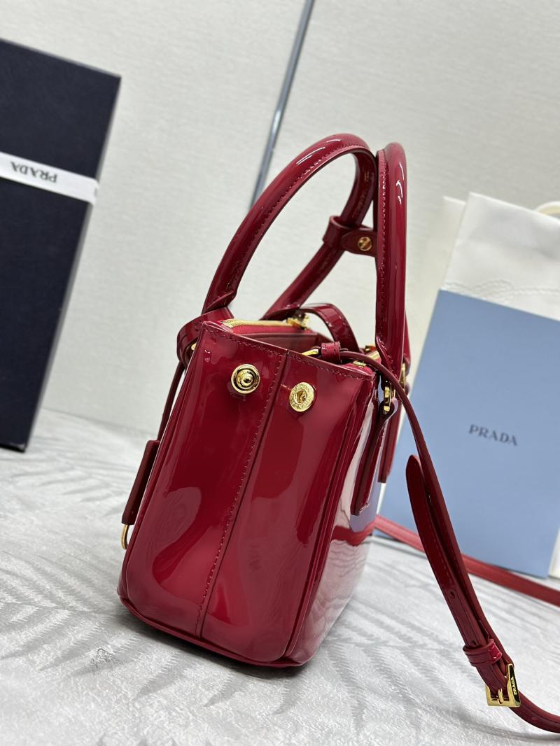 Prada Galleria patent leather mini bag 1BA906 Red