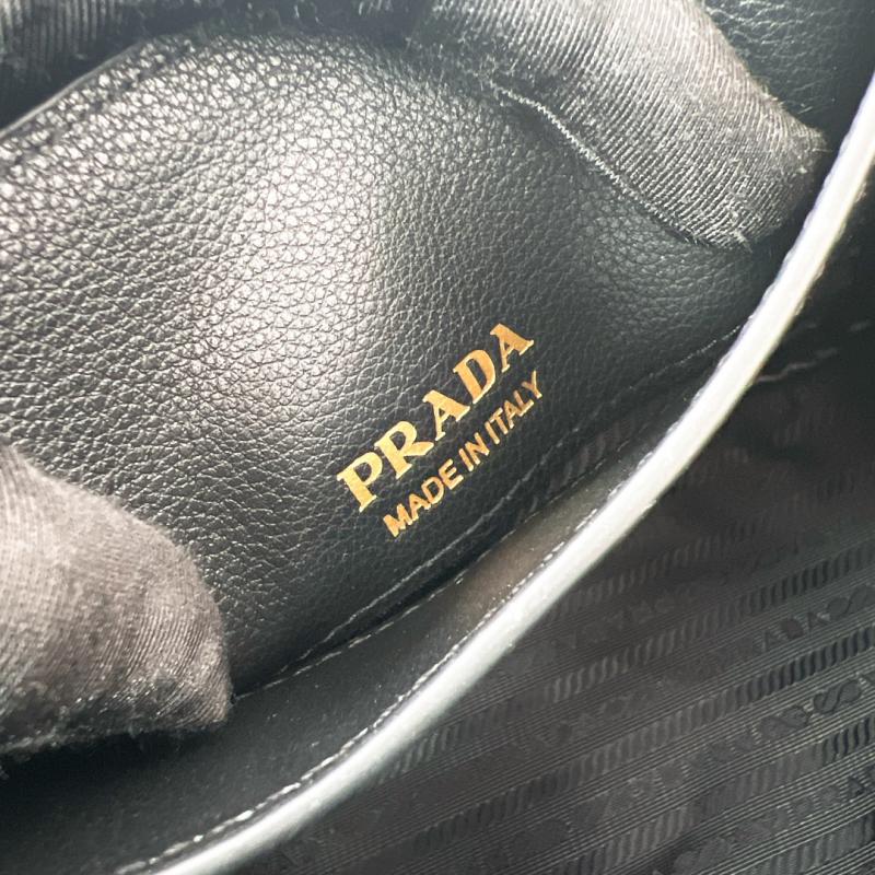 Prada Leather mini tote bag 1BG539 Black