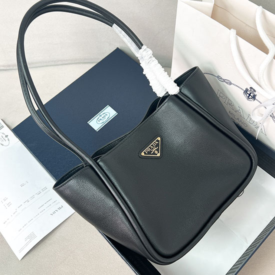 Prada Leather mini tote bag 1BG539 Black