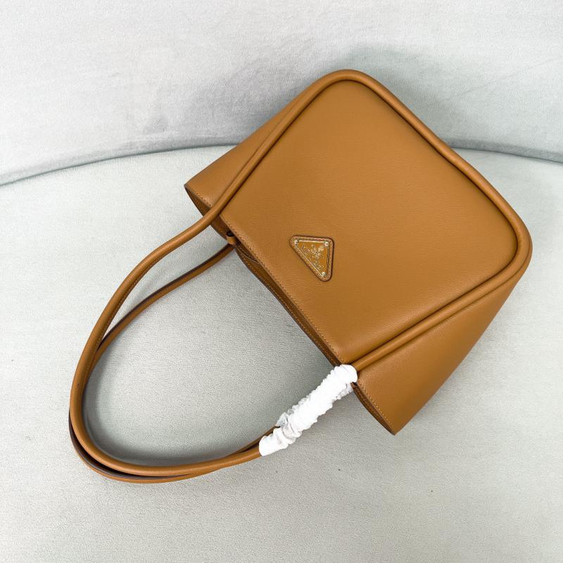 Prada Leather mini tote bag 1BG539 Caramel