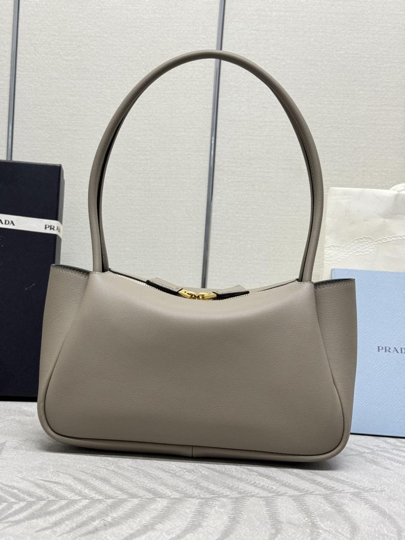 Prada Medium leather handbag 1BA444 Grey