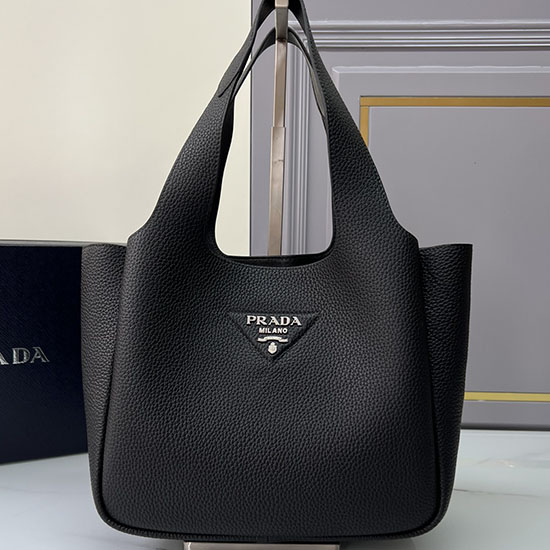 Prada Medium leather tote Black 1BG335