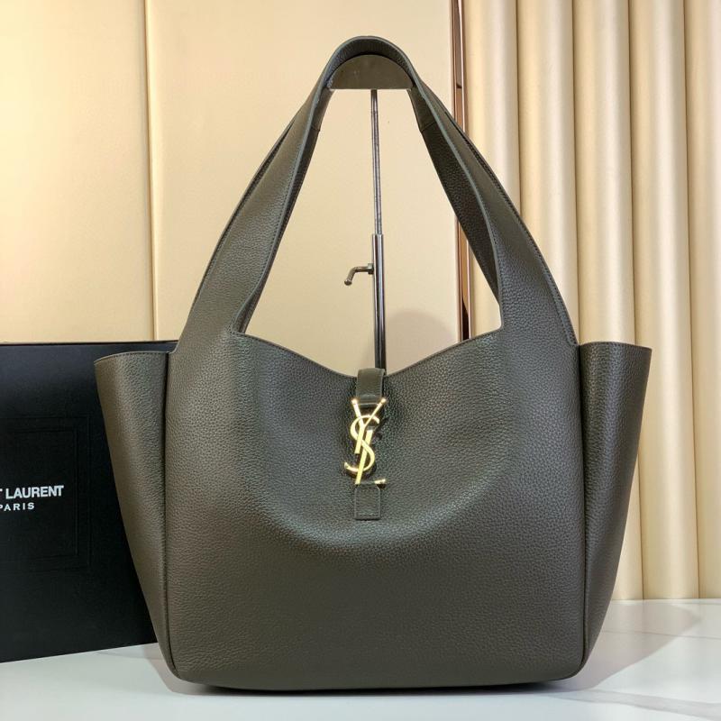 Saint Laurent Bea Tote Bag 763435 Dark Green