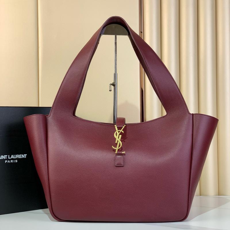 Saint Laurent Bea Tote Bag Burgundy 763435