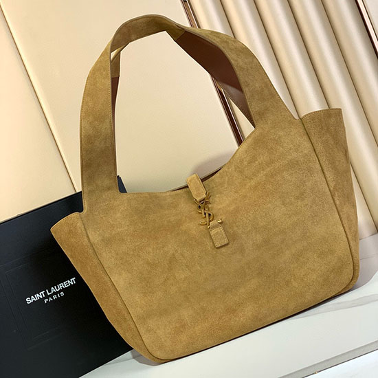 Saint Laurent Suede Bea Tote Bag 763435 Brown