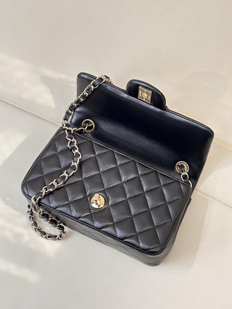 Small Chanel Lambskin Flap Bag A01116 Black