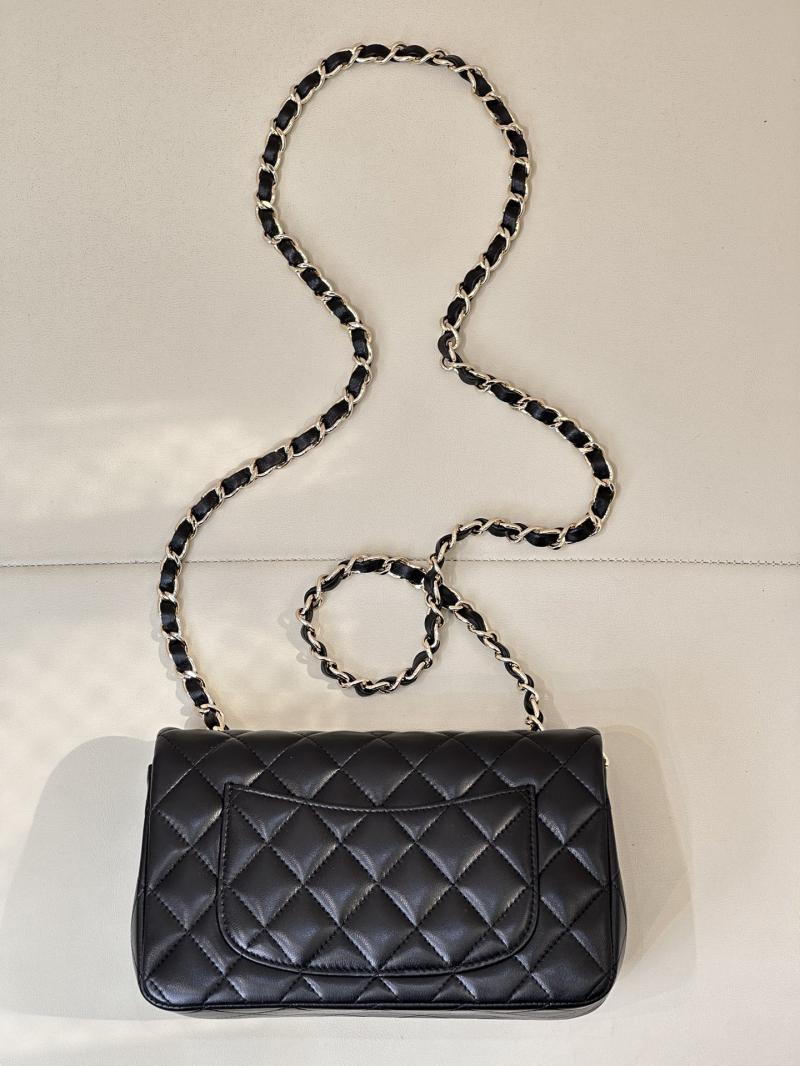 Small Chanel Lambskin Flap Bag A01116 Black