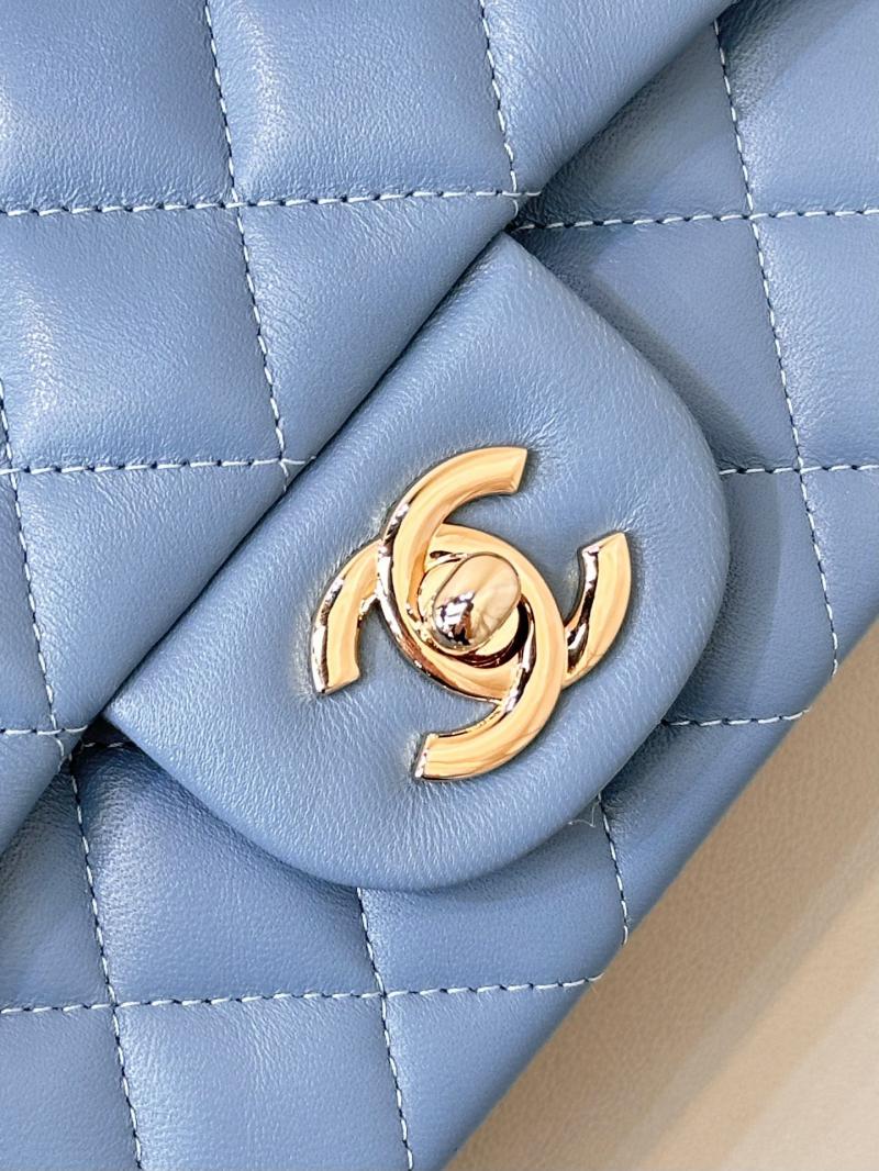 Small Chanel Lambskin Flap Bag A01116 Blue