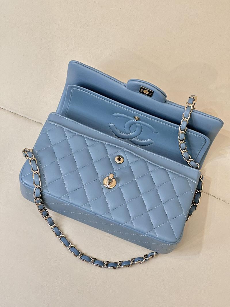 Small Chanel Lambskin Flap Bag A01117 Blue