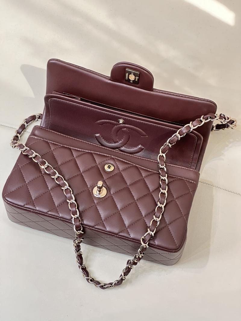 Small Chanel Lambskin Flap Bag A01117 Dark Burgundy