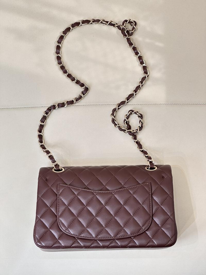 Small Chanel Lambskin Flap Bag A01117 Dark Burgundy