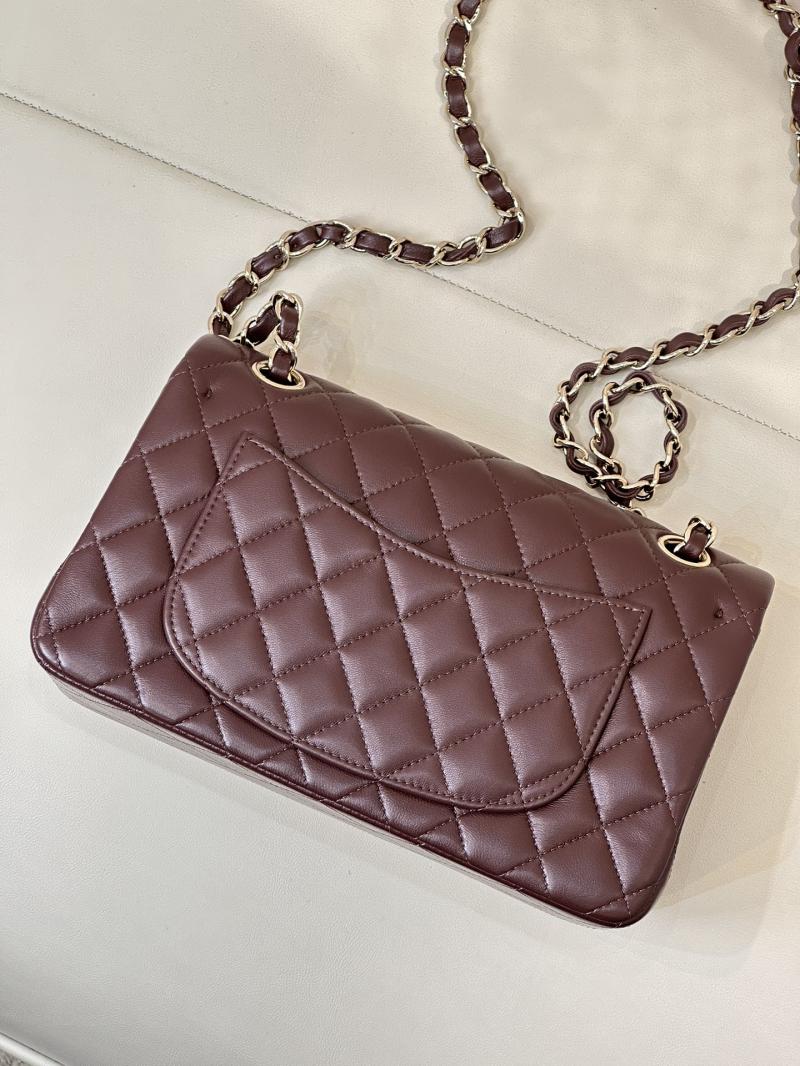 Small Chanel Lambskin Flap Bag A01117 Dark Burgundy