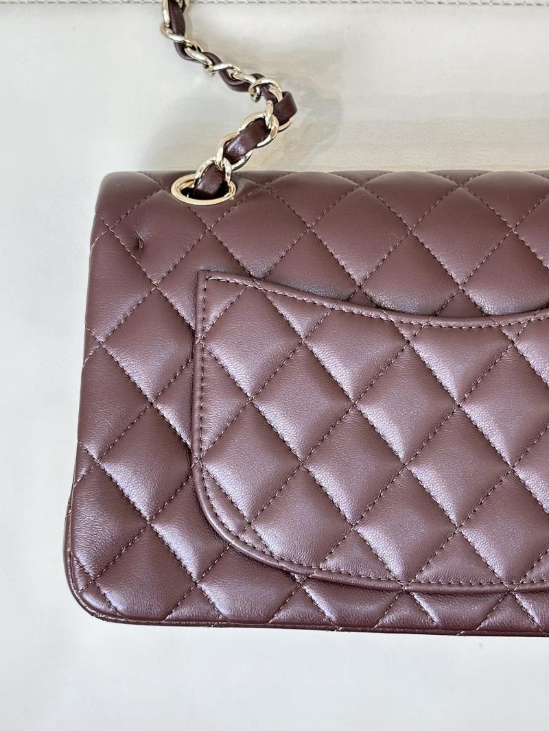 Small Chanel Lambskin Flap Bag A01117 Dark Burgundy