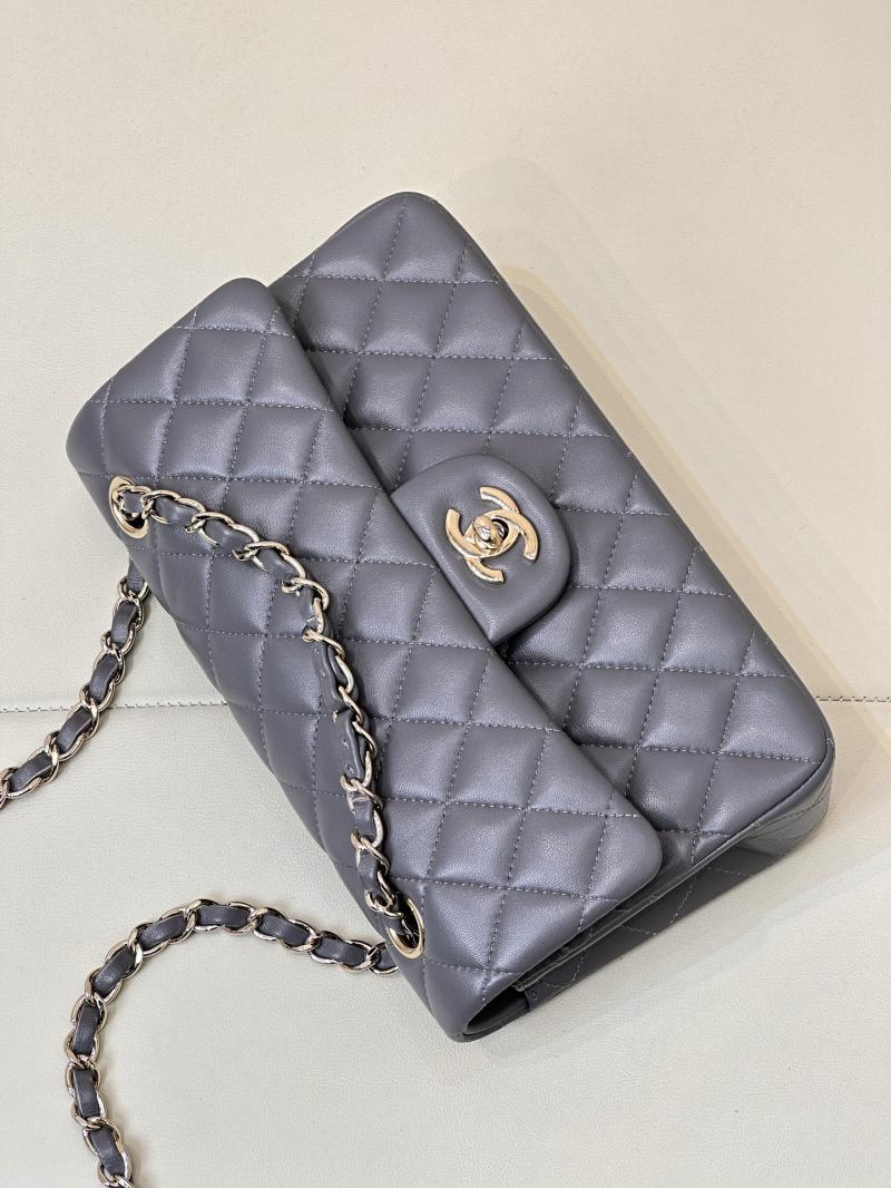 Small Chanel Lambskin Flap Bag A01117 Grey