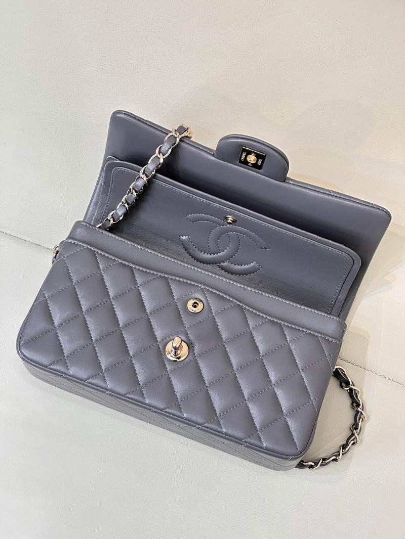 Small Chanel Lambskin Flap Bag A01117 Grey