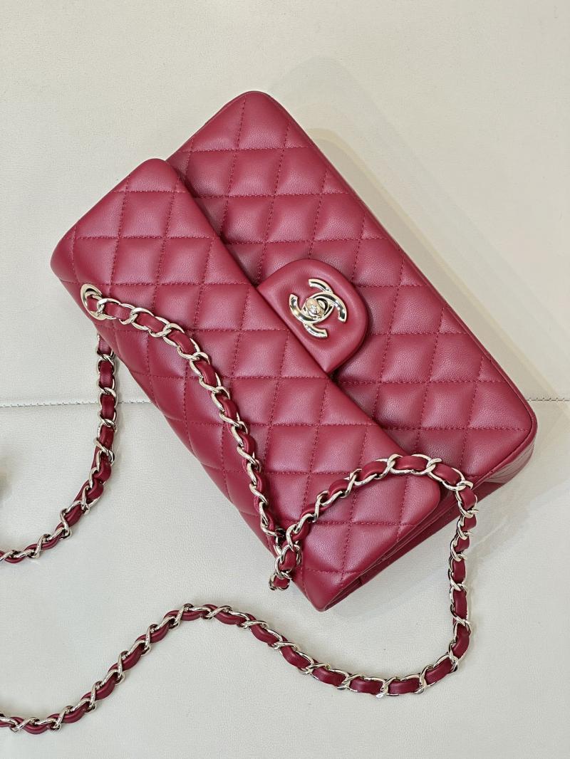 Small Chanel Lambskin Flap Bag A01117 Red