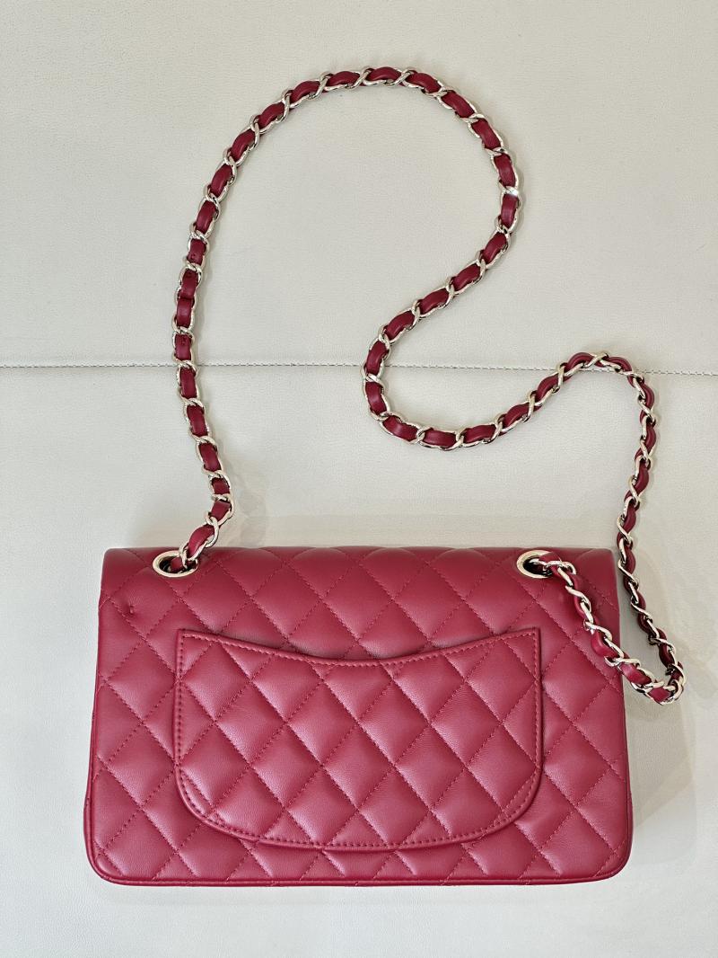 Small Chanel Lambskin Flap Bag A01117 Red