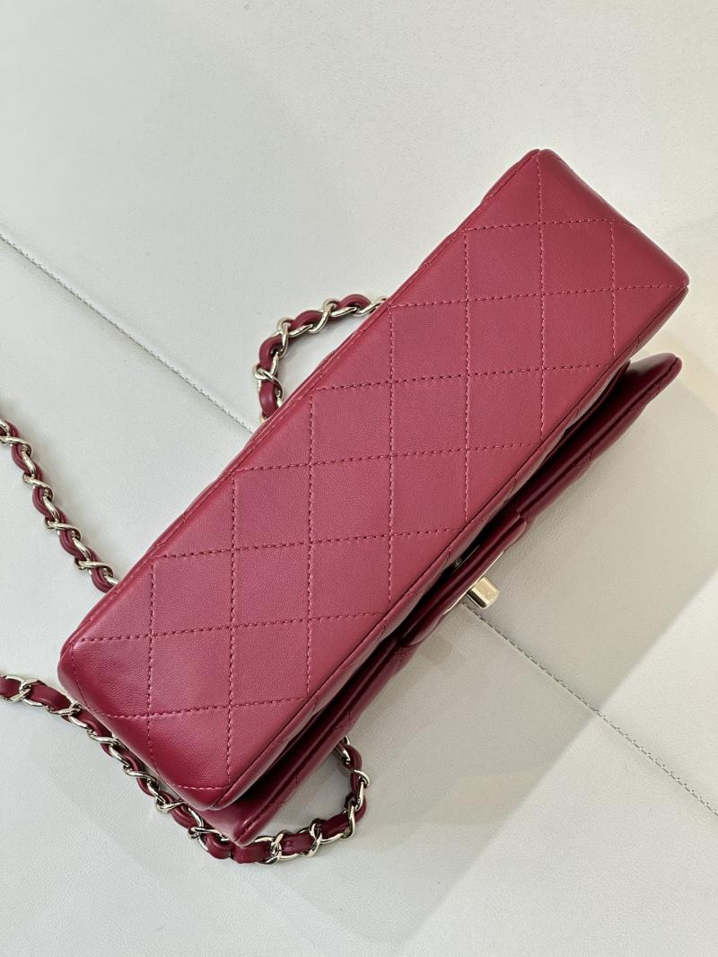 Small Chanel Lambskin Flap Bag A01117 Red