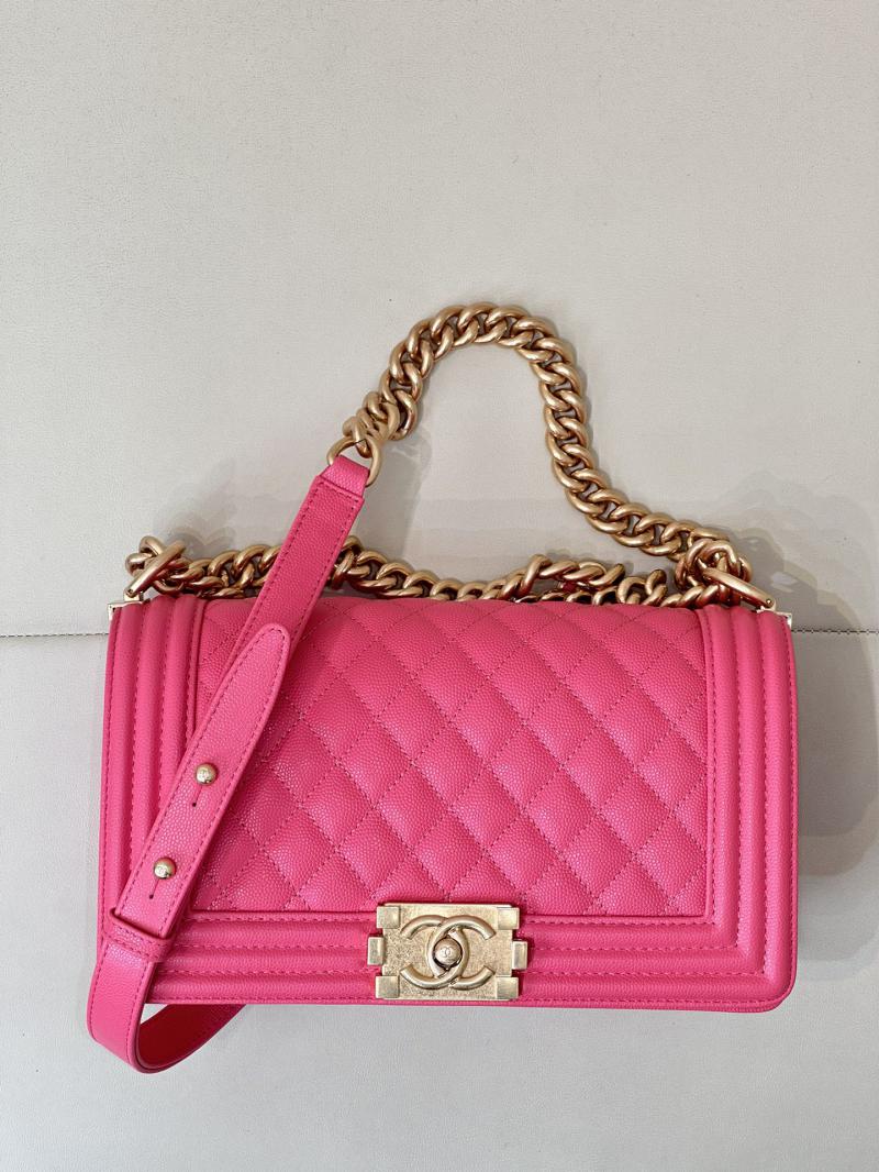 Boy Chanel Handbag A67086 Peach