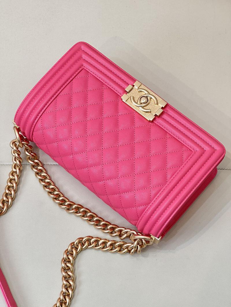 Boy Chanel Handbag A67086 Peach