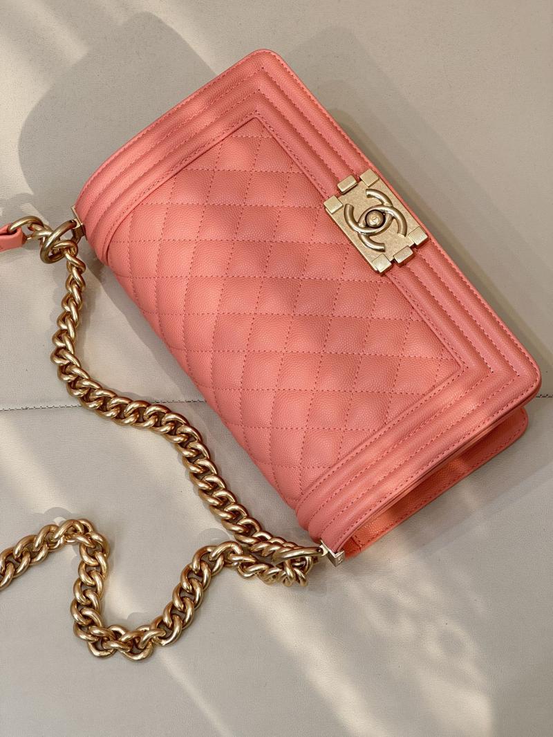 Boy Chanel Handbag A67086 Peach