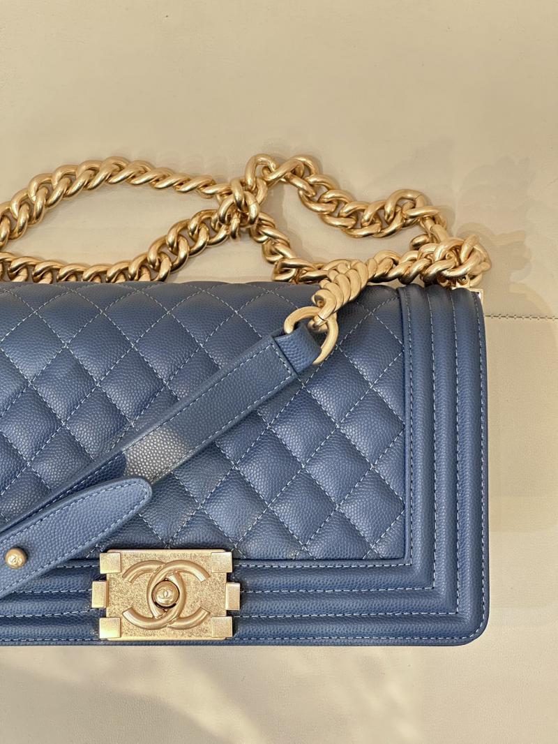 Boy Chanel Handbag A67086 Peacock Blue