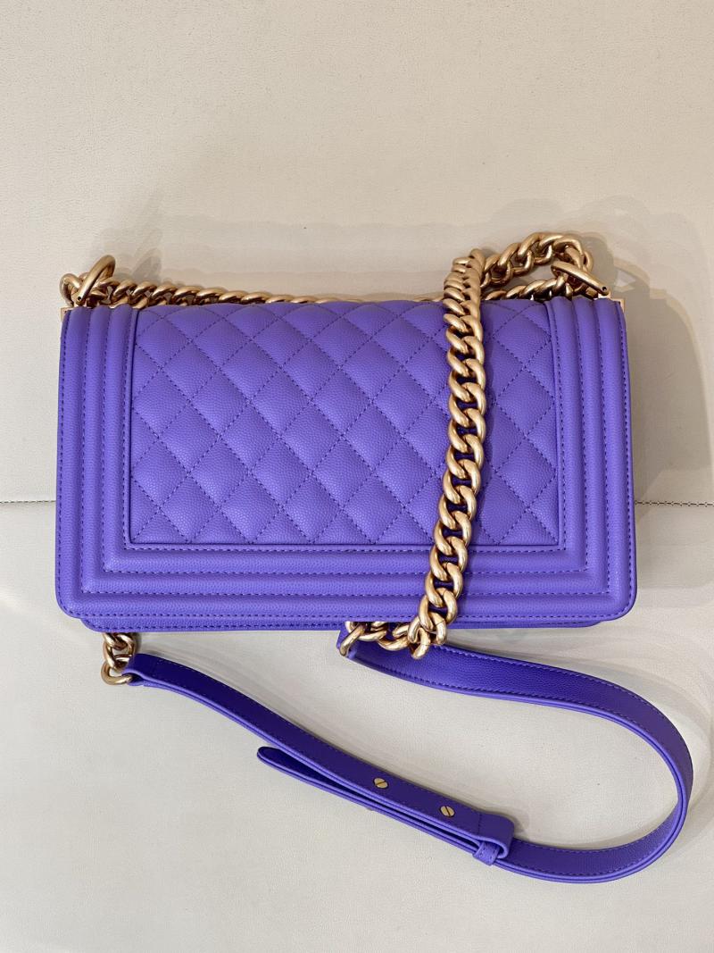 Boy Chanel Handbag A67086 Purple