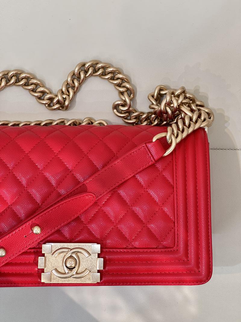 Boy Chanel Handbag A67086 Red