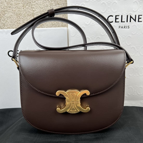 Celine Teen Besace Triomphe Coffee C35022