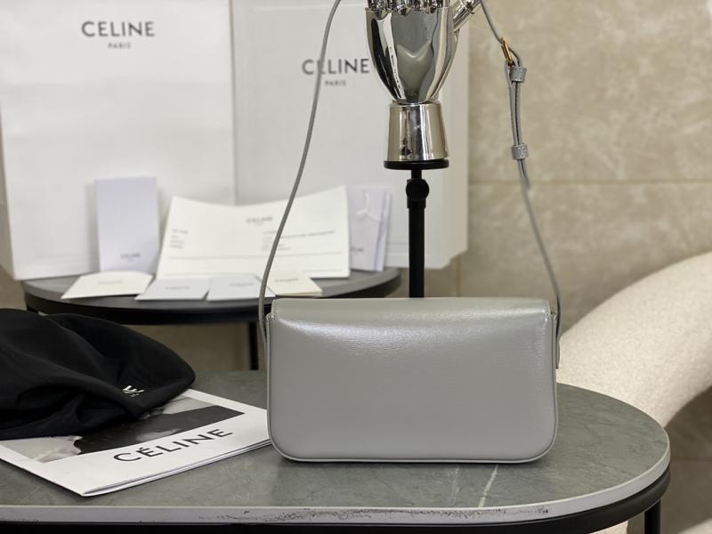 Celine Triomphe Shoulder Bag C35029 Grey