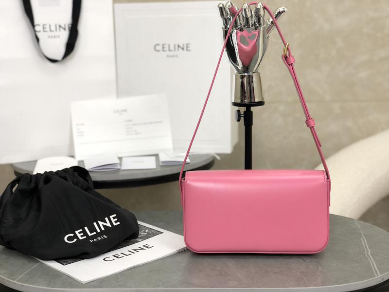 Celine Triomphe Shoulder Bag C35029 Peach