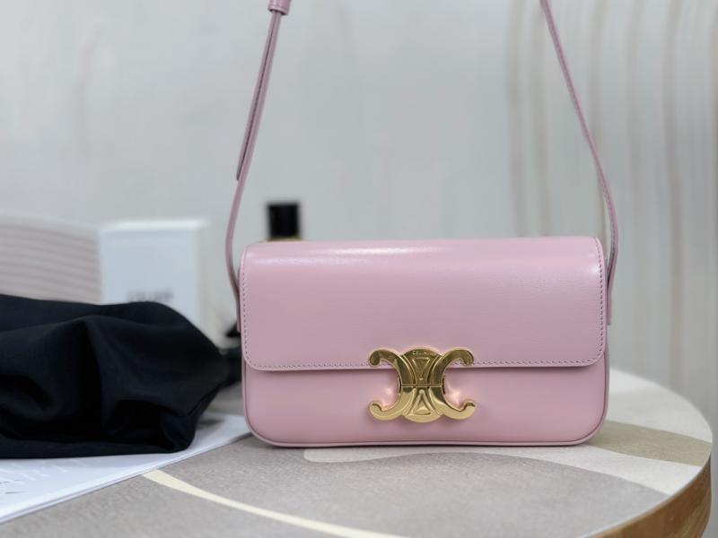 Celine Triomphe Shoulder Bag C35029 Pink