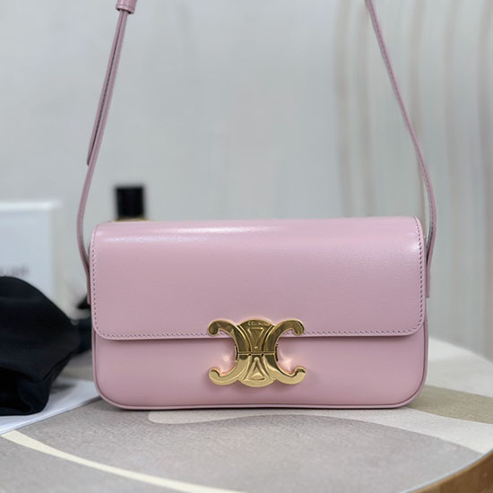 Celine Triomphe Shoulder Bag C35029 Pink