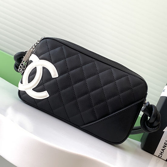 Chanel Calfskin Quilted Cambon Pochette Black AS6328