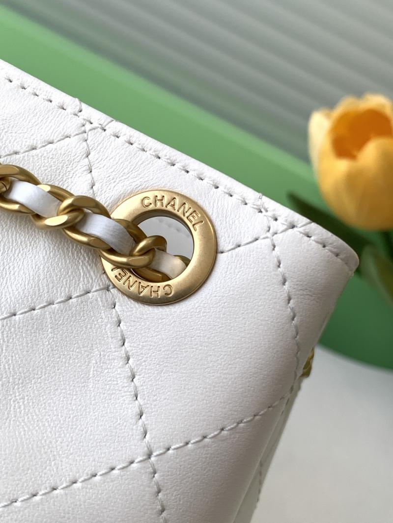 Chanel Lambskin Backpack White AS5310