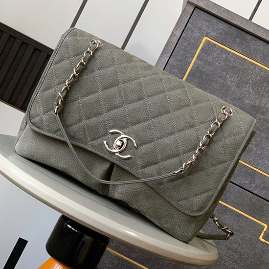 Chanel Natural Beauty Split Pocket Flap Bag Green A87009