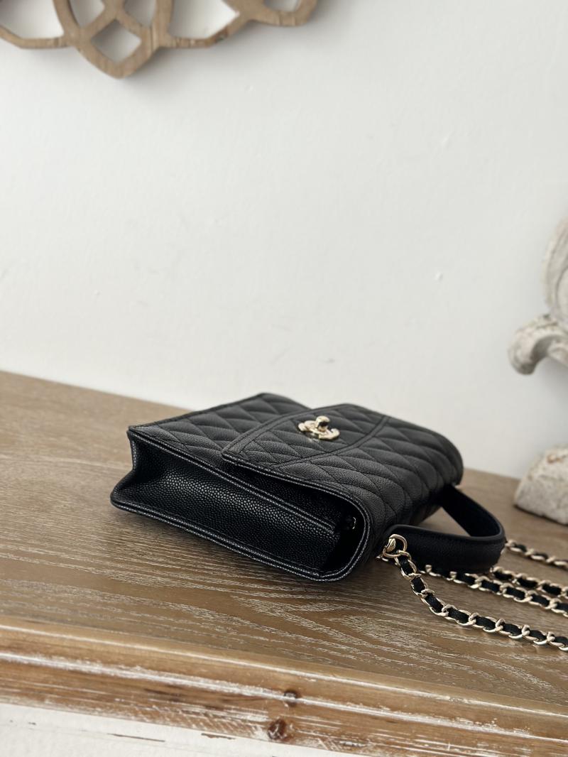 Chanel Top Handle Bag Black A66004