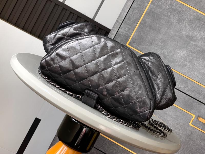 Chanel Vintage Backpack Dark Grey A12846