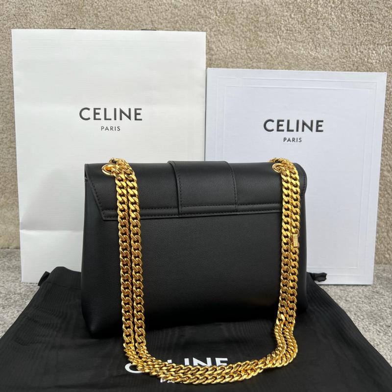 Medium Celine Victoire Bag 115853 Black with Gold