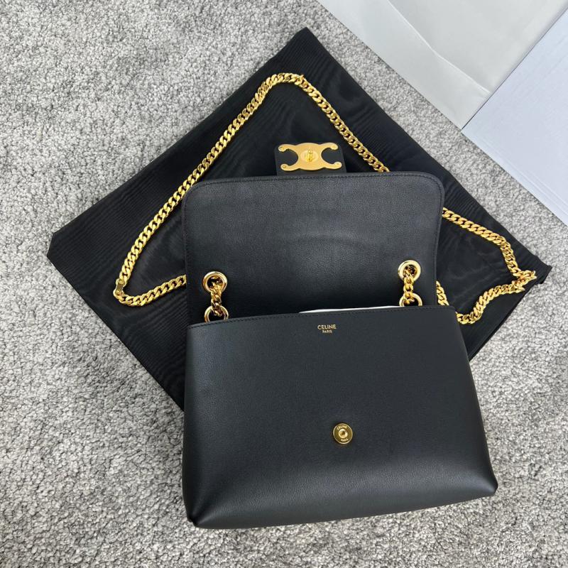 Medium Celine Victoire Bag 115853 Black with Gold