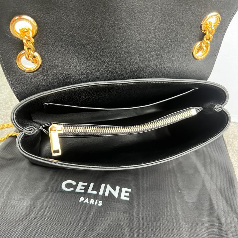 Medium Celine Victoire Bag 115853 Black with Gold