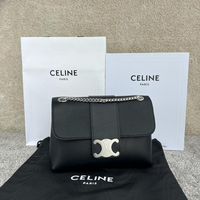 Medium Celine Victoire Bag 115853 Black with Silver