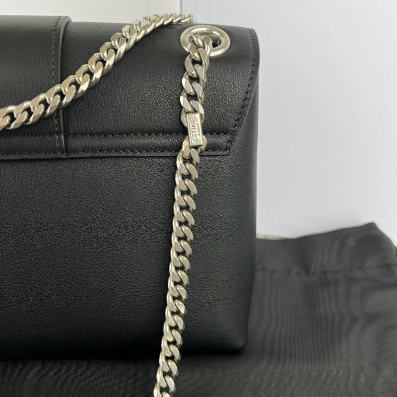 Medium Celine Victoire Bag 115853 Black with Silver