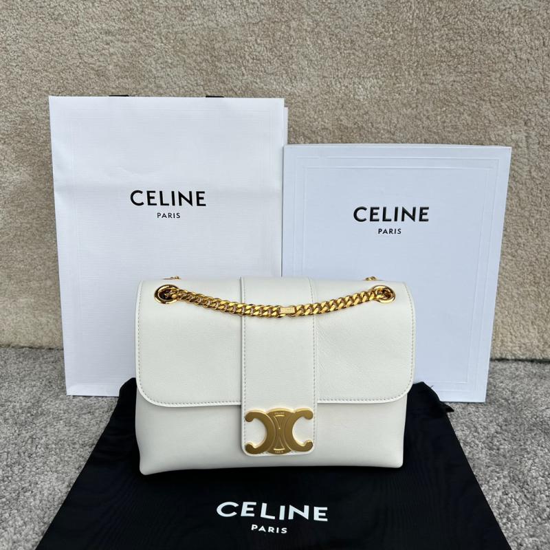 Medium Celine Victoire Bag 115853 White